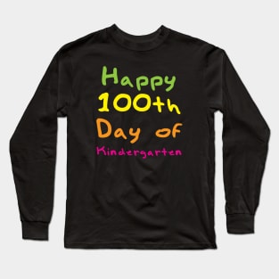 100 Day Kindergarten Long Sleeve T-Shirt